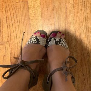 Coach block heeled sandals!